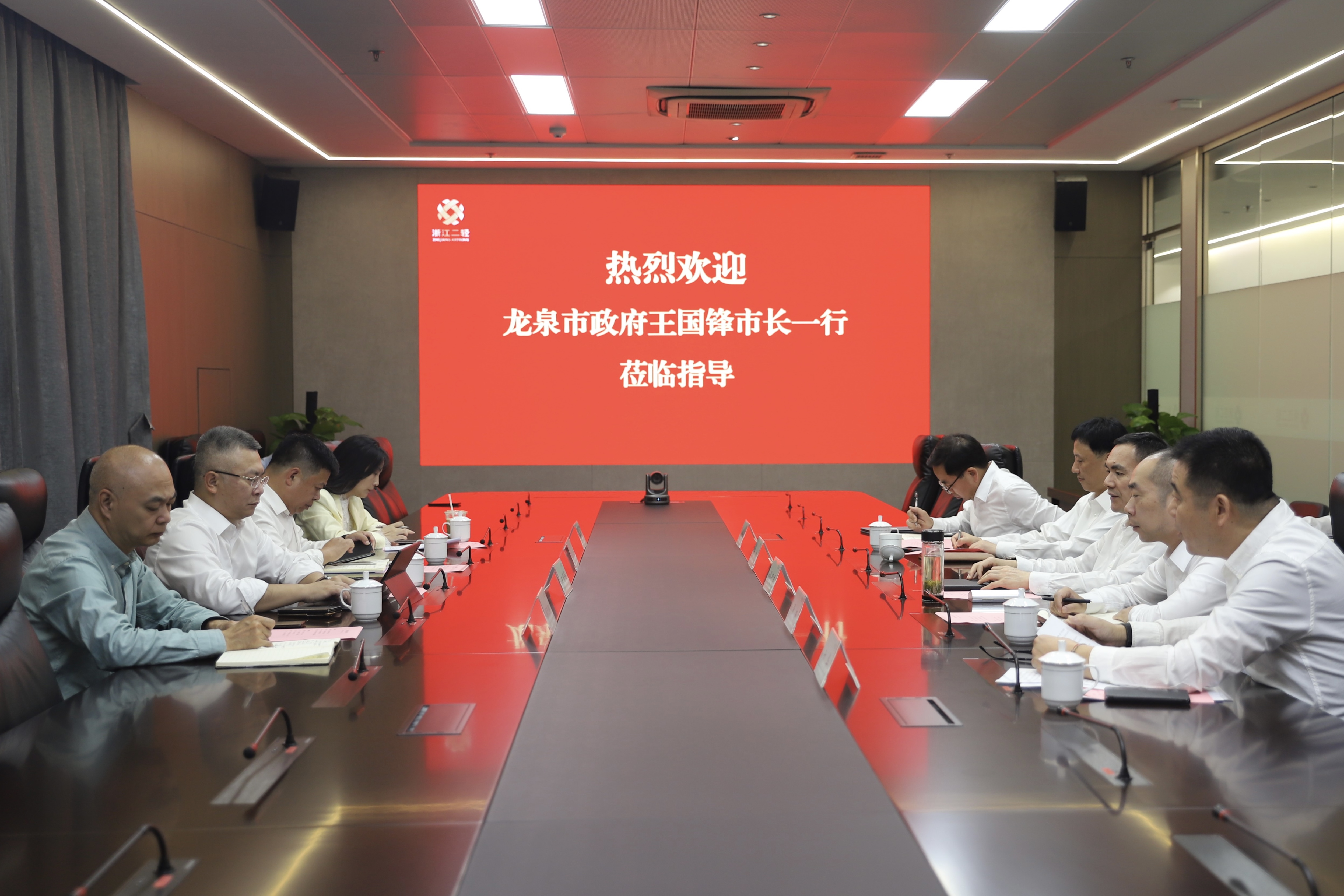 平陽(yáng)縣、龍泉市政府一行到訪省二輕集團(tuán)